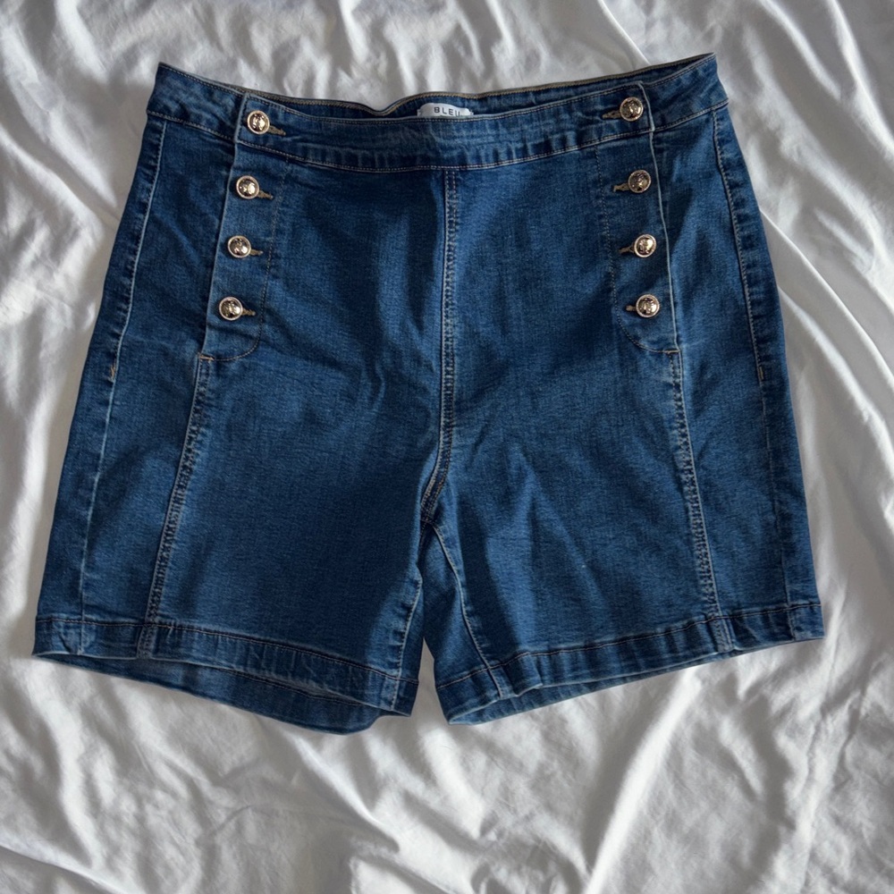 Women's Blue Denim Shorts